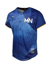 Fanatics Youth Blue MLB Minnesota Twins Limited City Connect Jersey - Image 3 of 3
