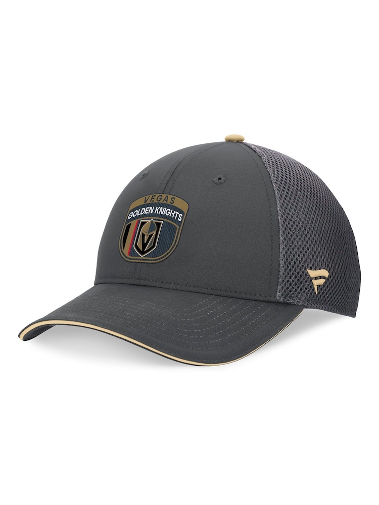 Fanatics NHL Vegas Golden Knights Authentic Pro Draft Structured Trucker Black Cap - Image 1 of 4