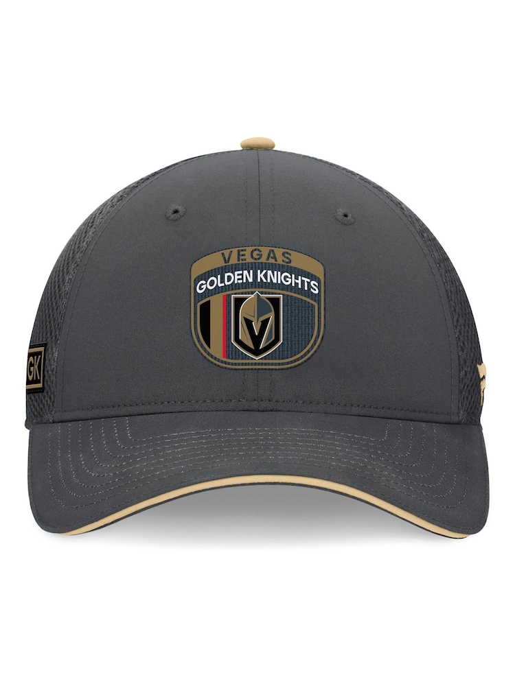 Fanatics NHL Vegas Golden Knights Authentic Pro Draft Structured Trucker Black Cap - Image 4 of 4