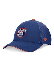 Fanatics Blue NHL Edmonton Oilers Authentic Pro Draft Structured Trucker Cap - Image 1 of 4