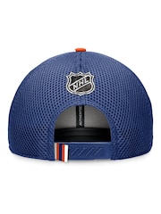 Fanatics Blue NHL Edmonton Oilers Authentic Pro Draft Structured Trucker Cap - Image 2 of 4