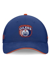 Fanatics Blue NHL Edmonton Oilers Authentic Pro Draft Structured Trucker Cap - Image 4 of 4