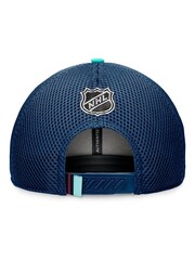 Fanatics Blue NHL Seattle Kraken Authentic Pro Draft Structured Trucker Cap - Image 2 of 4