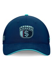 Fanatics Blue NHL Seattle Kraken Authentic Pro Draft Structured Trucker Cap - Image 4 of 4