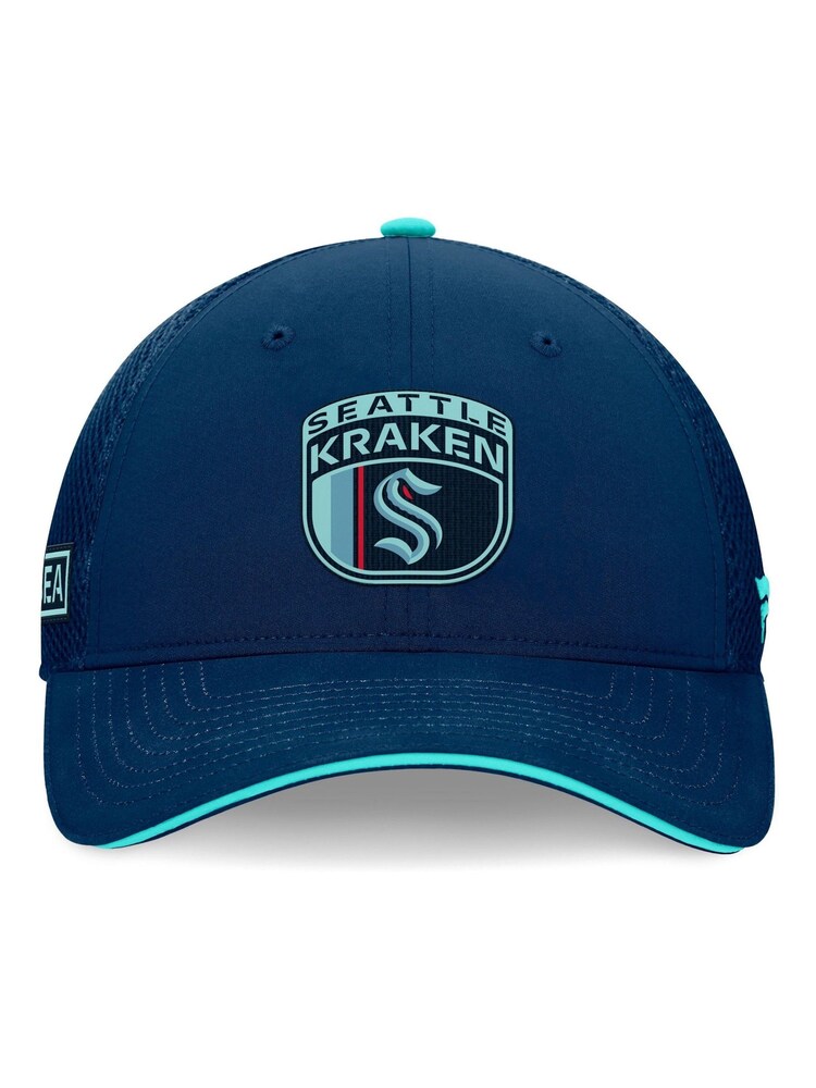 Fanatics Blue NHL Seattle Kraken Authentic Pro Draft Structured Trucker Cap - Image 4 of 4