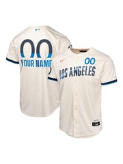 Fanatics Youth MLB Los Angeles Dodgers Limited City Connect White Jersey - Image 1 of 3