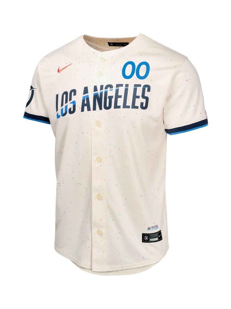 Fanatics Youth MLB Los Angeles Dodgers Limited City Connect White Jersey - Image 2 of 3