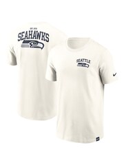 Fanatics Cream NFL Seattle Seahawks Short Sleeve Essential 100% Cotton T-Shirt - Image 1 of 3