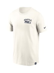 Fanatics Cream NFL Seattle Seahawks Short Sleeve Essential 100% Cotton T-Shirt - Image 3 of 3