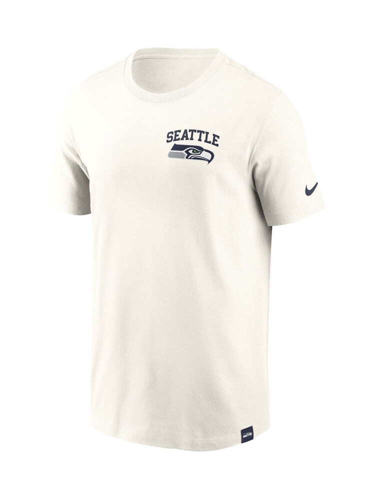 Fanatics Cream NFL Seattle Seahawks Short Sleeve Essential 100% Cotton T-Shirt - Image 3 of 3