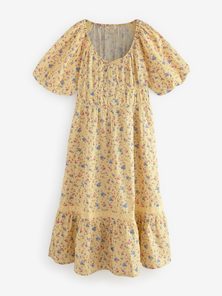 Laura Ashley Robe Midaxi à petites fleurs en coton 100 - Image 6 of 8