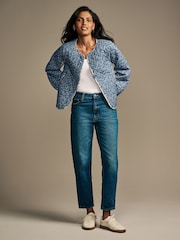 Laura Ashley Blue 100% Cotton Paxton Floral Ditsy Quilted Button Down Jacket - Image 3 of 4