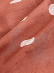 Laura Ashley Rust Brown Saxby Spot Cotton Bubble Strap 100% Cotton Top - Image 8 of 8