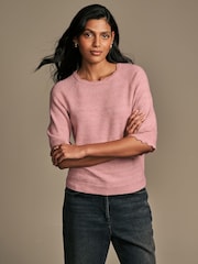 Laura Ashley Haut en maille pointelle festonnée - Image 1 de 5
