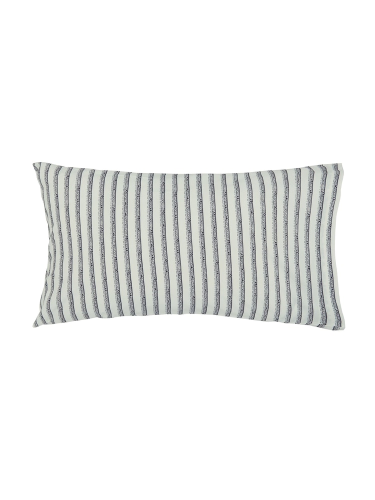Burleigh X Bedeck Of Belfast Charcoal/White Regal Peacock 100% Cotton Standard Pillowcase Pair - Image 5 of 5