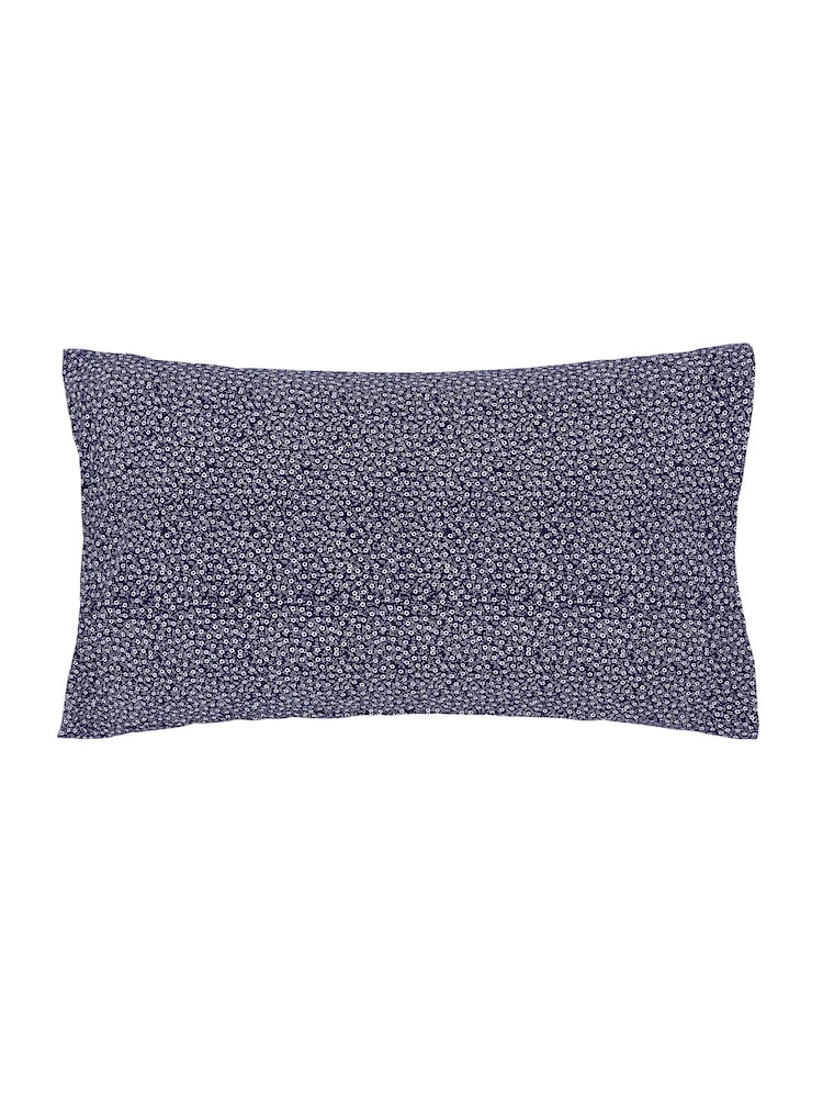 Burleigh X Bedeck Of Belfast Blue Calico 100% Cotton Standard Pillowcase Pair - Image 5 of 5