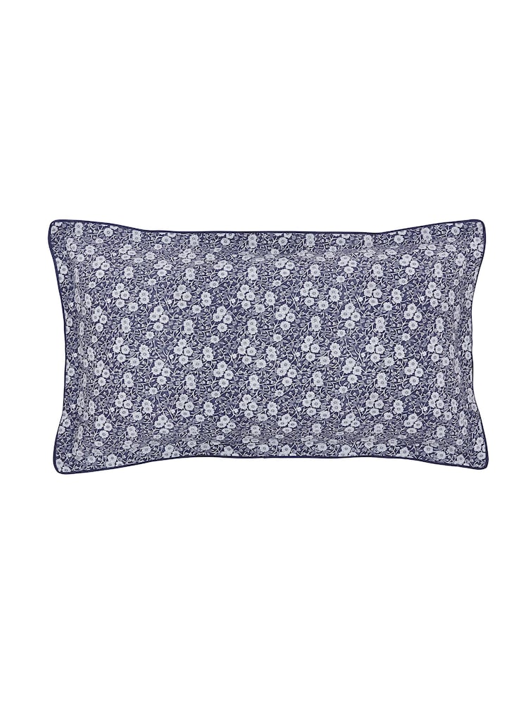 Burleigh X Bedeck Of Belfast Blue Calico Duvet 100% Cotton Cover and Pillowcase Set - Image 5 of 5