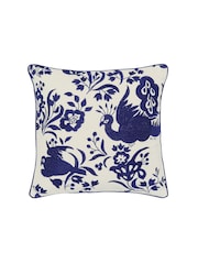 Burleigh X Bedeck Of Belfast Blue Calico 100% Cotton Cushion - Image 5 of 5