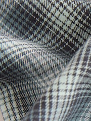 Monochrome Short Sleeves Boxy Fit Check 100% Cotton Shirt (3mths-7yrs) - Image 8 of 8