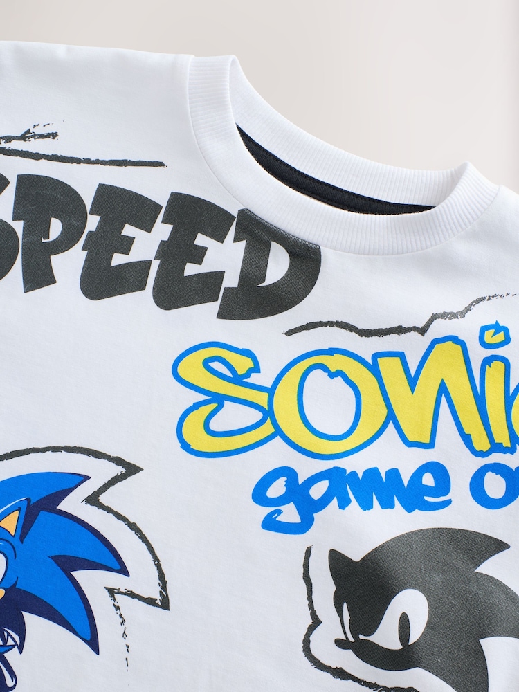 Білий - Ліцензійні футболки Sonic (3-16років) - Image 3 of 4