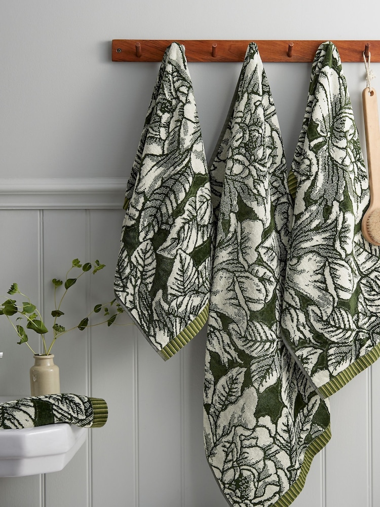 Burleigh X Bedeck Of Belfast Hibiscus 100 % Baumwollhandtuch - Bild 1 von 3 Burleigh X Bedeck Of Belfast Hibiscus 100 % Baumwollhandtuch - Bild 1 von 3