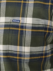 Barbour® Green Shieldton Tailored 100% Cotton Checked Shirt - Image 5 of 7