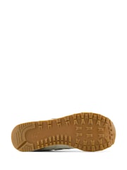 New Balance Cream/Black Womens 574 Trainers - Image 6 of 6