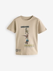 Stone Natural History Museum Short Sleeve 100% Cotton T-Shirt (3-16yrs) - Image 1 of 6