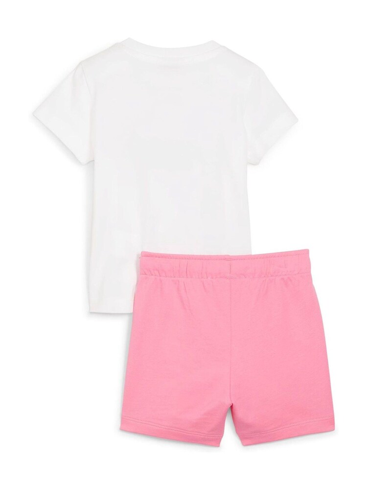 Puma Pink Minicats T-Shirt and Shorts Baby Set - Image 2 of 2 Puma Pink Minicats T-Shirt and Shorts Baby Set - Image 2 of 2