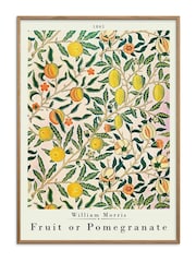 Green William Morris Pomegranate Framed Wall Art - Image 2 of 2