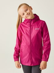 Regatta Pink Kids Waterproof Pack It Jacket III - Image 1 of 5
