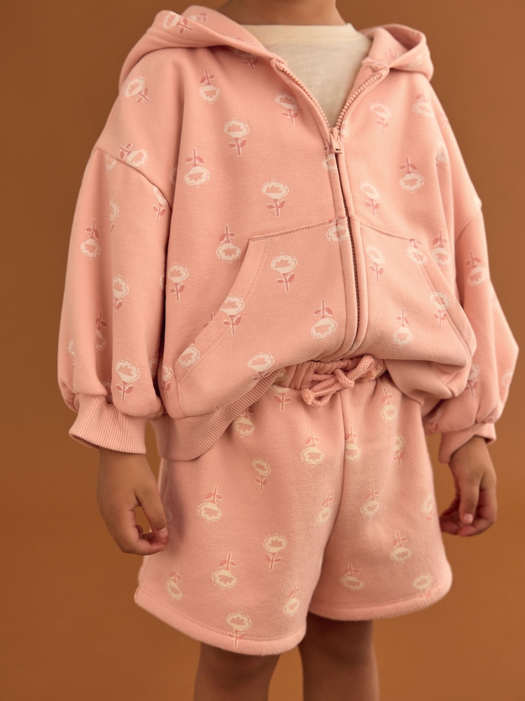 Rosa con estampado de florecitas - Pantalones cortos (3 meses - 7 años) - Imagen 1 de 7 Rosa con estampado de florecitas - Pantalones cortos (3 meses - 7 años) - Imagen 1 de 7
