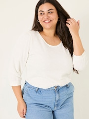 Белый - FatFace Broderie Top - Изображение 6 из 11