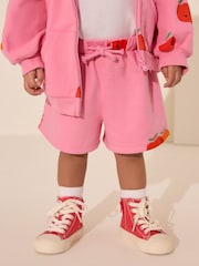 Pink Apple Print Shorts (3mths-7yrs) - Image 1 of 8