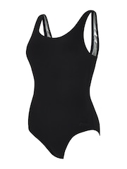 Zoggs Thermal Silver Lined Scoopback Black Swimsuit - Image 6 of 7