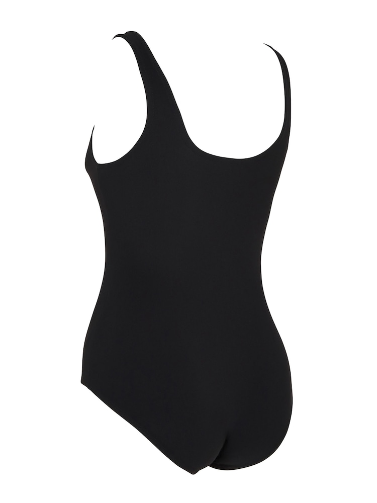 Zoggs Thermal Silver Lined Scoopback Black Swimsuit - Image 7 of 7