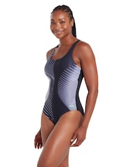 Zoggs Spinal Actionback Black Swimsuit - Image 5 of 8