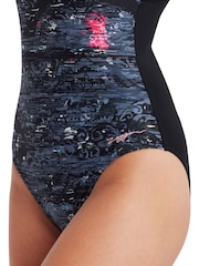 Zoggs Dusk Adjustable Classicback Black Swimsuit - Image 3 of 6