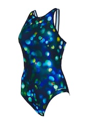 Zoggs Blue Purity Hi Cross X  Back Swimsuit - Image 5 of 6