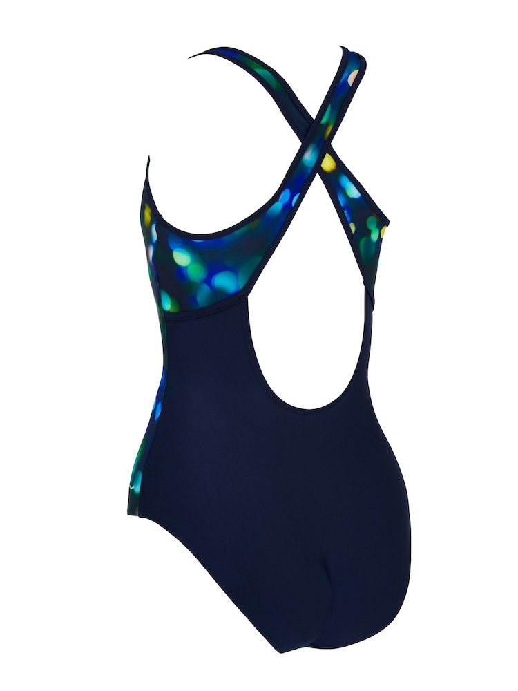 Zoggs Blue Purity Hi Cross X  Back Swimsuit - Image 6 of 6