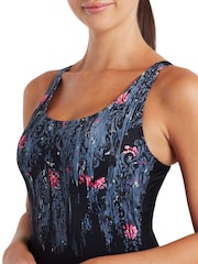 Zoggs Adjustable Scoopback Tummy Control Black Swimsuit - Image 4 of 5