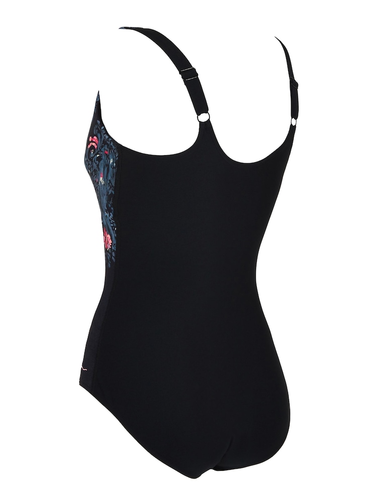 Zoggs Adjustable Scoopback Tummy Control Black Swimsuit - Image 5 of 5