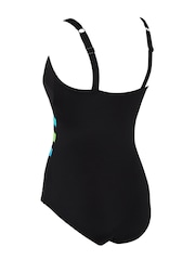 Zoggs Wrap Panel Classic Back Black Swimsuit - Image 7 of 7