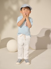 White Linen Blend Trousers (3mths-7yrs) - Image 1 of 7