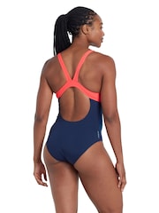 Zoggs Blue Orbital Speedback Swimsuit - Image 2 of 7