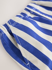 Blue/White Stripe Side Pocket 100% Cotton Pull On Trousers (3mths-7yrs) - Image 7 of 8