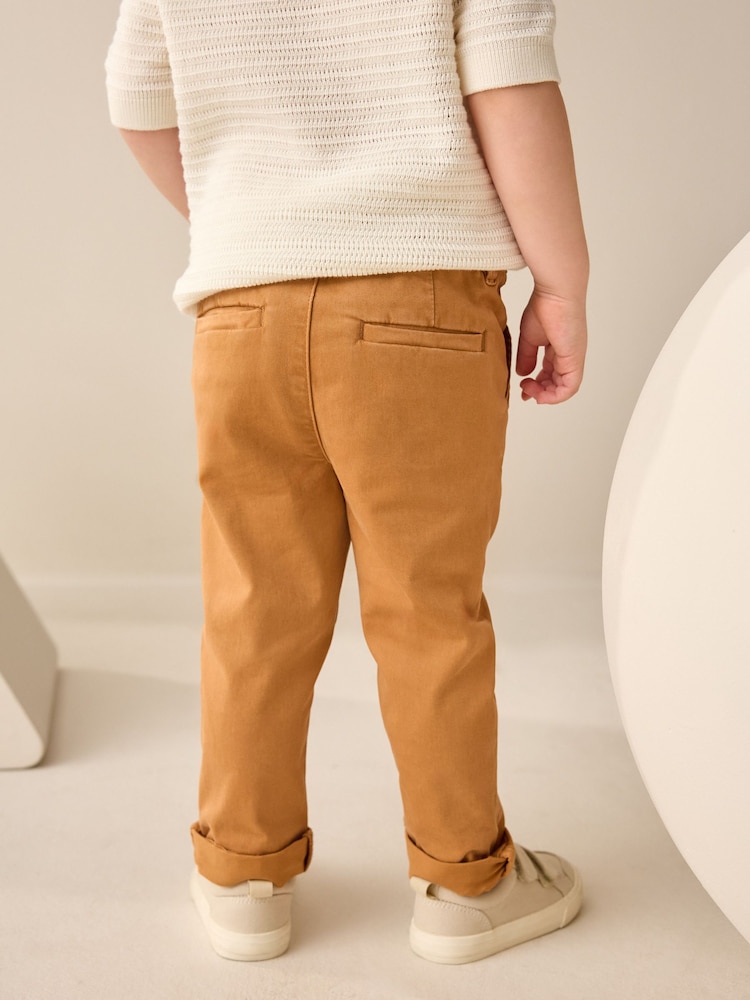 Orange pâle - Pantalon chino extensible (3mths-7yrs) - Image 3 of 8