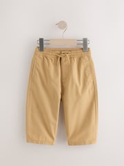 Ochre Yellow Wide Leg 100% Cotton Chino Trousers with Elasticated Waist (3mths-7yrs) - Image 4 of 8