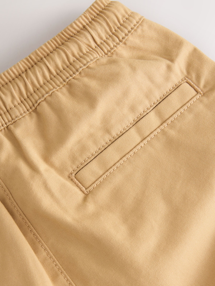 Ochre Yellow Wide Leg 100% Cotton Chino Trousers with Elasticated Waist (3mths-7yrs) - Image 8 of 8