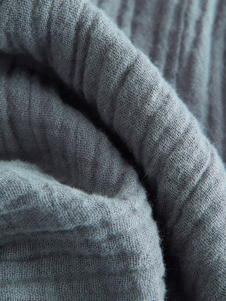 Bleu - Pantalons en coton doux texturé 100% (3mois-7ans) - Image 7 of 8